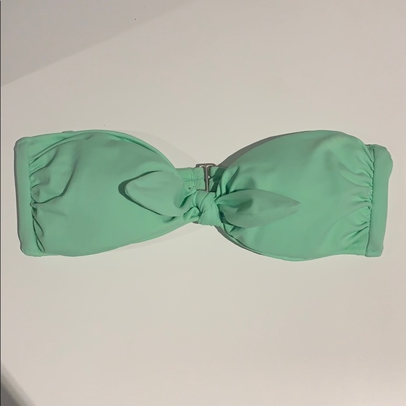 Victoria’s Secret Green Strapless Bow Bikini Top - Picture 2 of 4